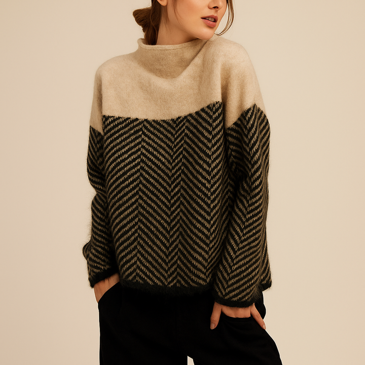 Zara | Pull Thermique à Col Montant pour Femme | Chaleur Classique