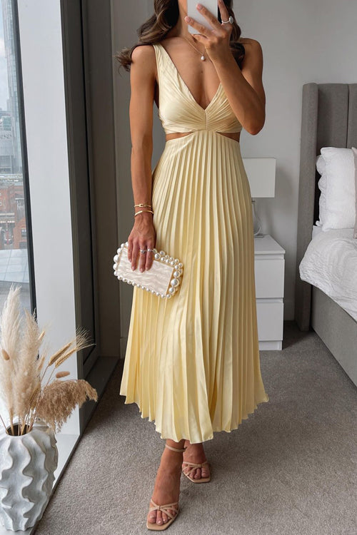 Catherina - Robe élégante avec plis pour fête