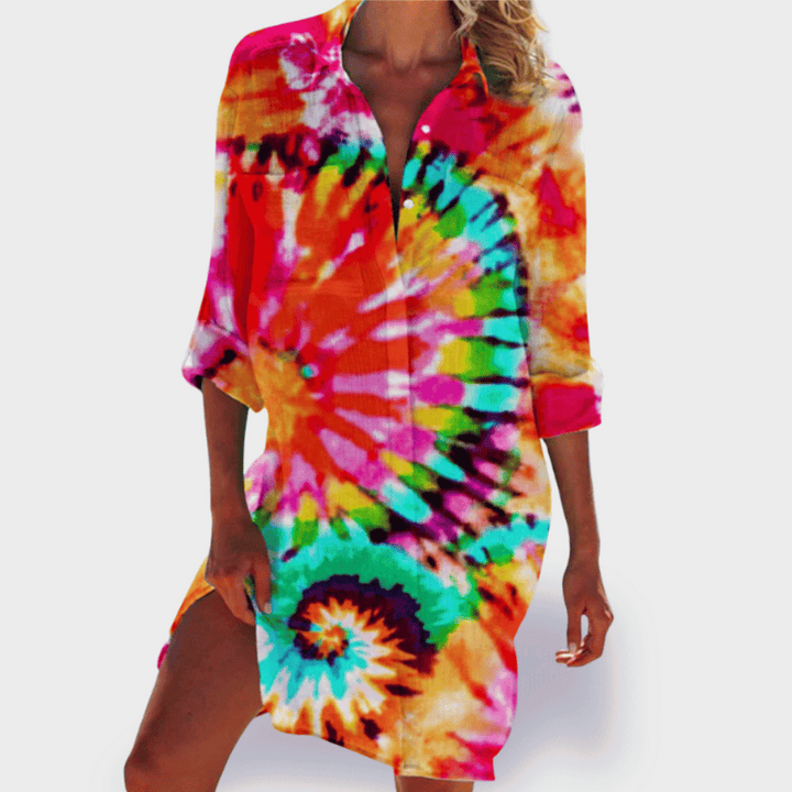 BRIGITTE | ROBE D'ÉTÉ COLORÉE ET LÉGÈRE