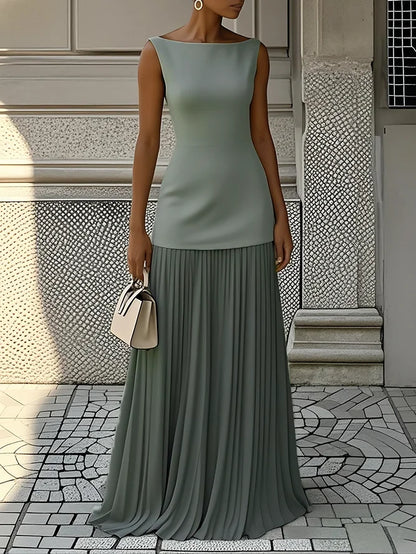 Micaela | Robe longue plissée de design