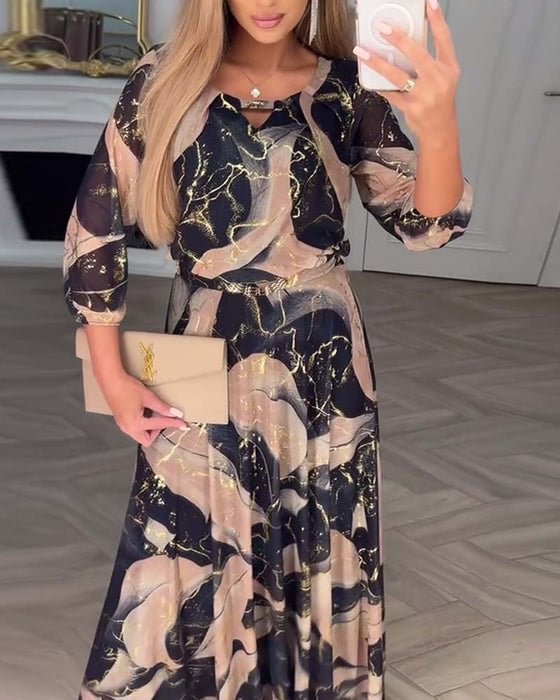 Chavelle™ | Robe en Chiffon Imprimée