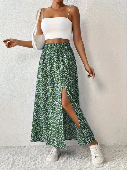 SOLYNNE – JUPE MAXI À IMPRIMÉ FLORAL