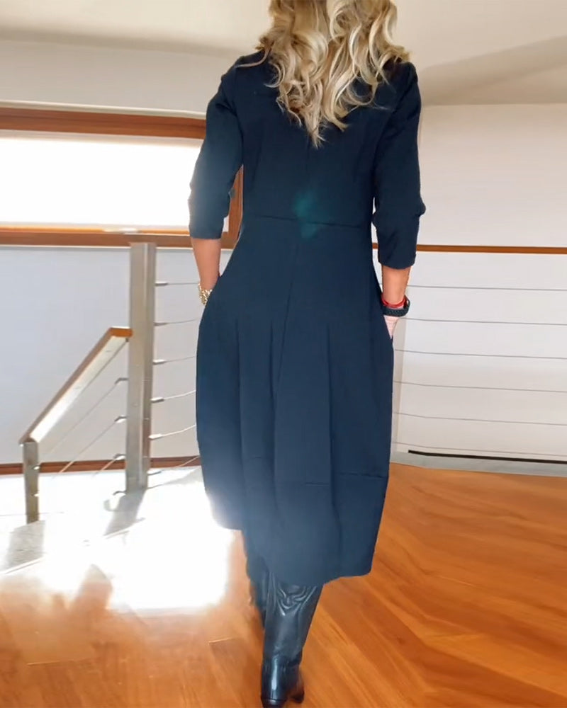 Sophia™ - Robe Élégante avec Détails Faits Main