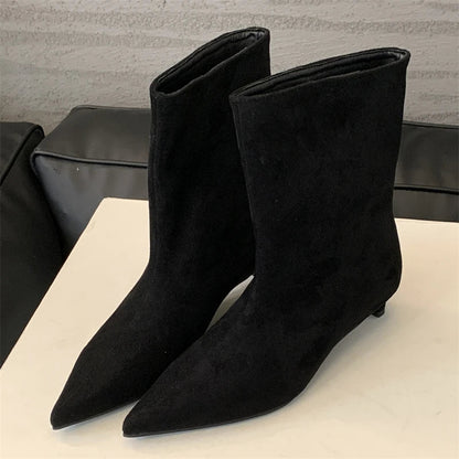 Botas Maria – Belles Bottes en Daim Marron