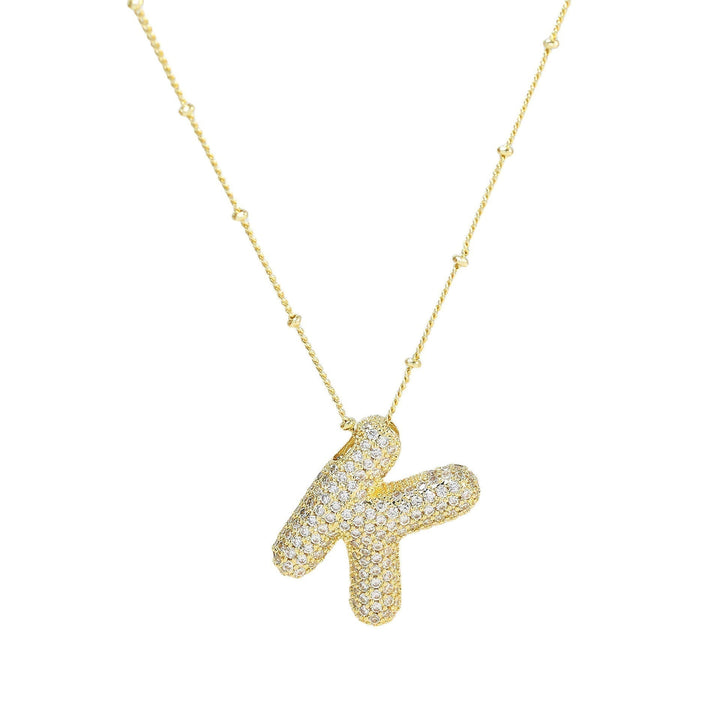 Savannah | Collier avec Lettre à Bulles en Diamant