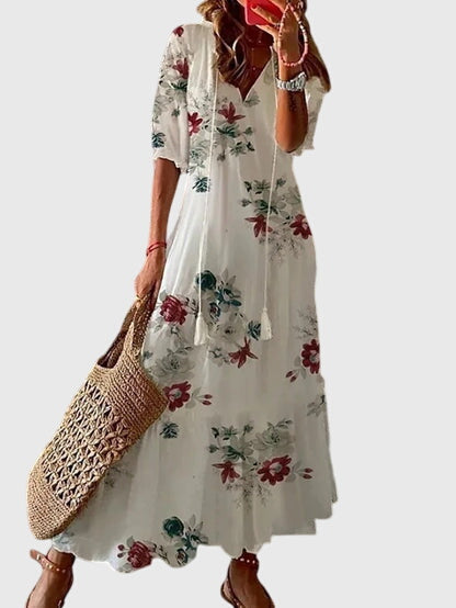 Amalia | Robe d'été vintage bohème