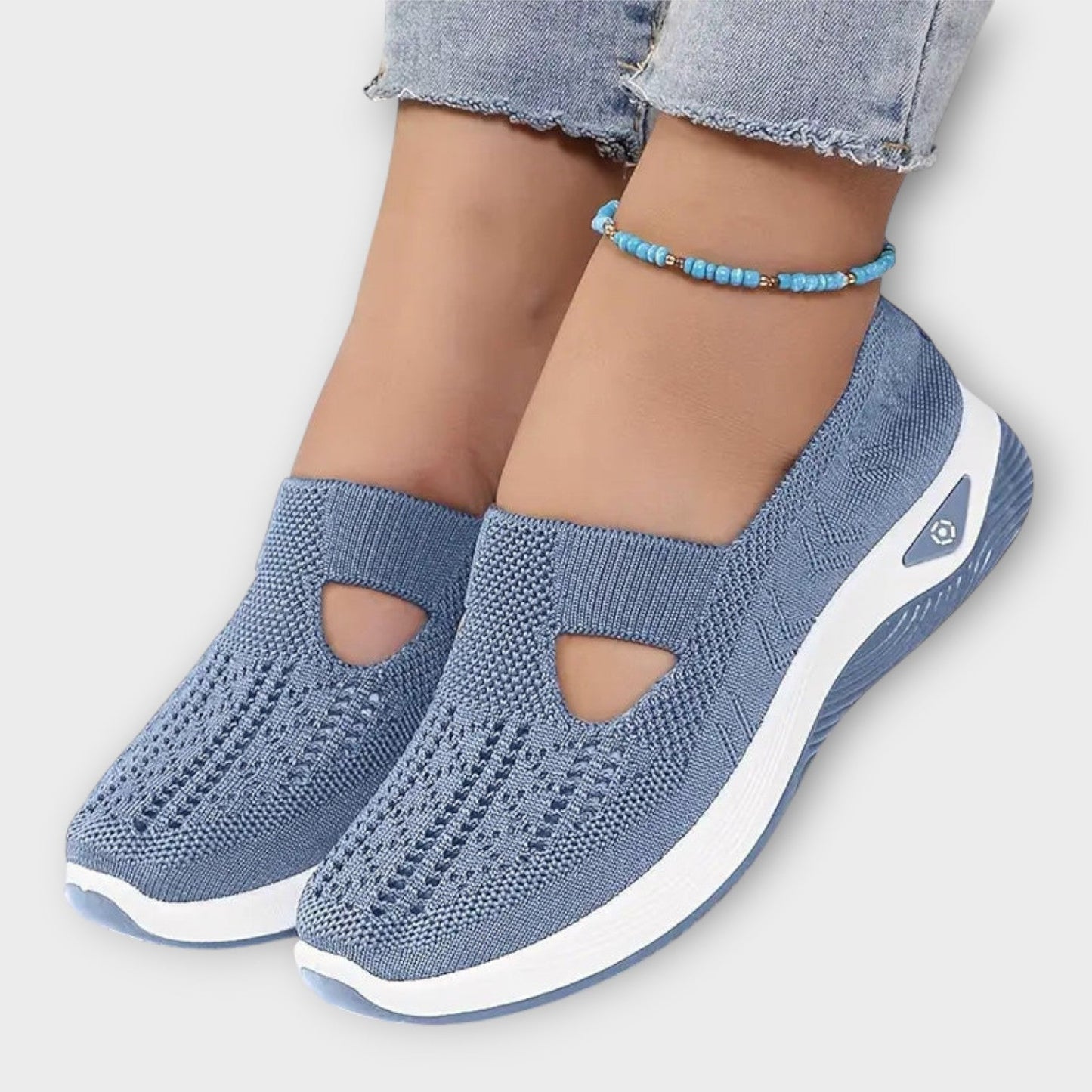 Baskets slip-on en maille confort
