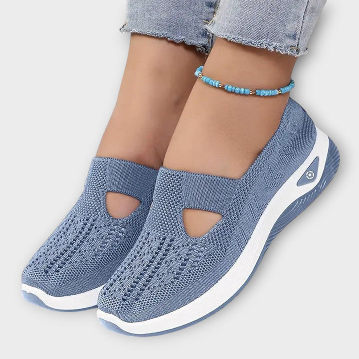 Baskets slip-on en maille confort