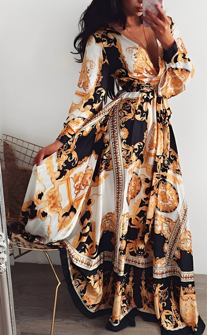 Stacey - Robe maxi élégante avec fente pour femmes