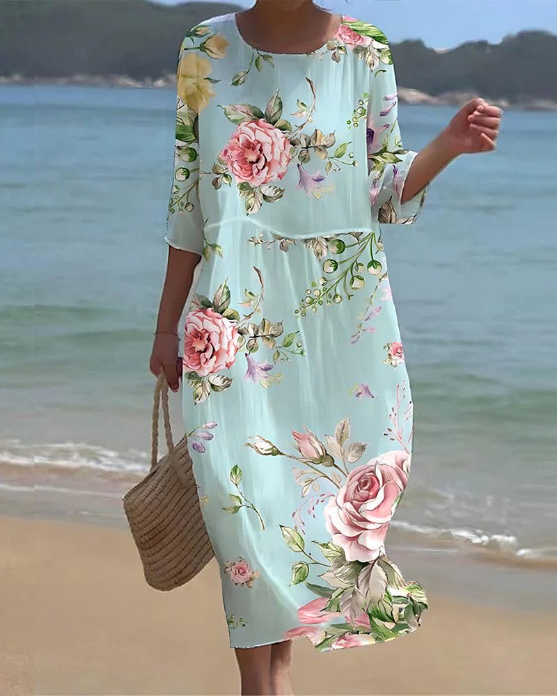 Brya | Robe Fleur de Coucher de Soleil