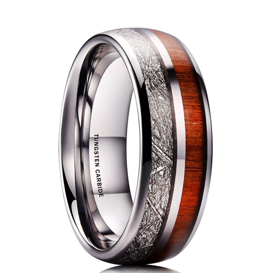 Bague pour homme en bois rustique