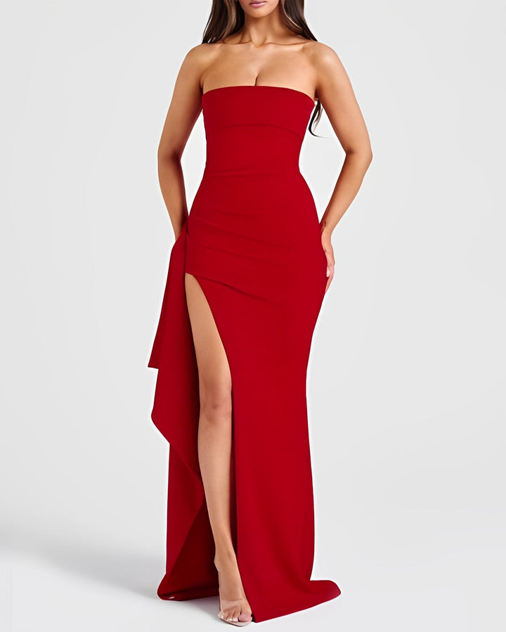Aubree - Élégant robe sans dos avec fente pour femmes