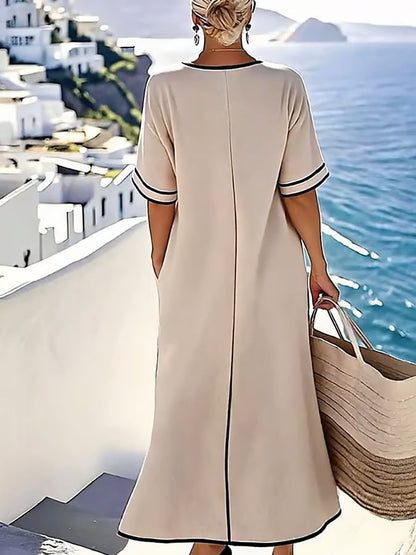 Robe en lin douce et décontractée