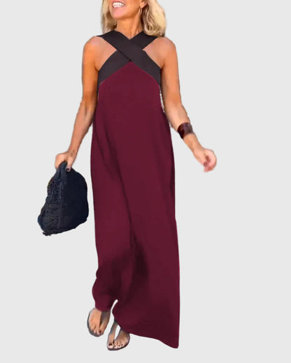 Elena | Robe Maxi Fluide et Élégante