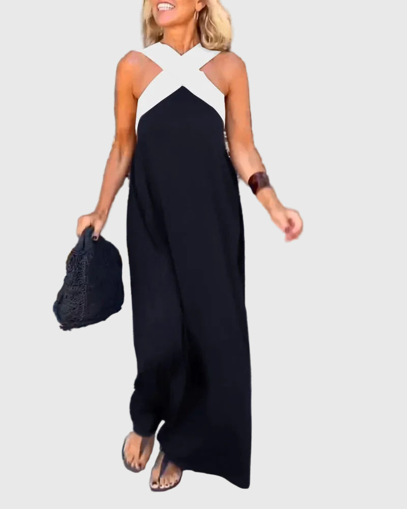 Elena | Robe Maxi Fluide et Élégante