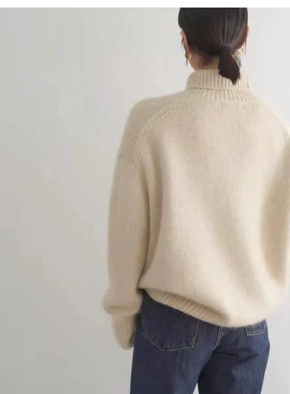 Lisette | Pull col roulé en cachemire