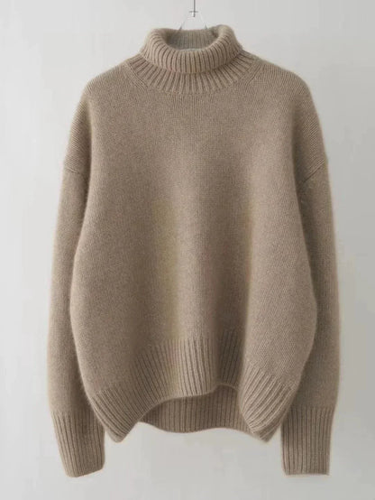 Lisette | Pull col roulé en cachemire