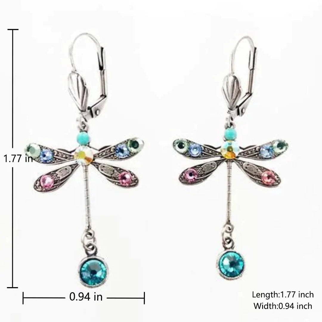 Boucles d'oreilles design libellule élégantes