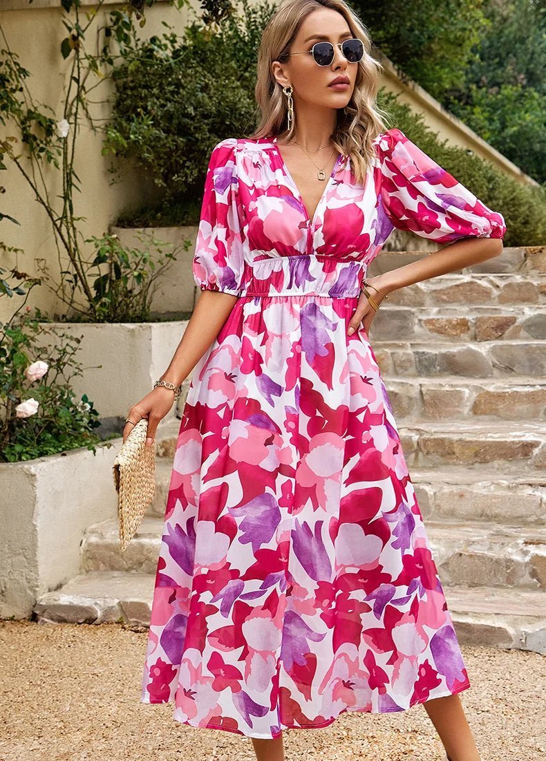Allison | Robe Florale Élégante