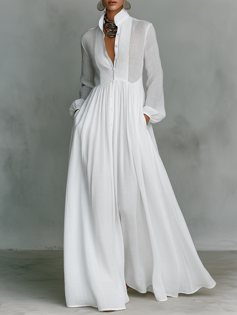 Cintia | Robe maxi minimaliste