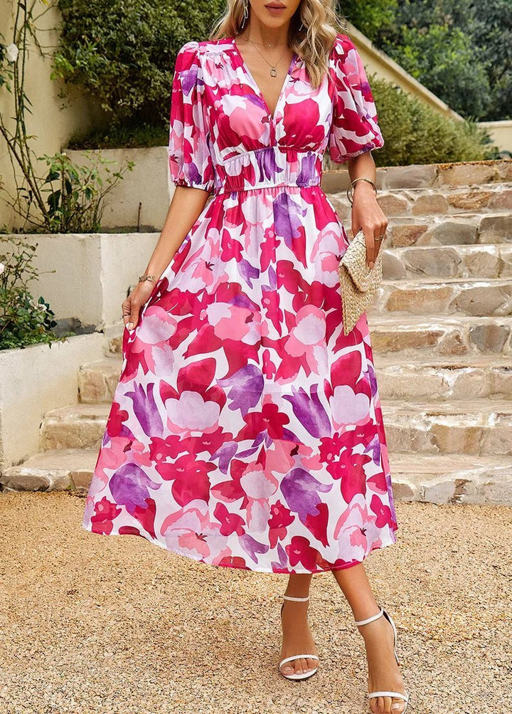 Allison | Robe Florale Élégante