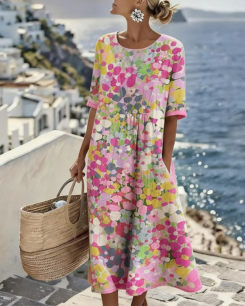 Robe ample imprimée