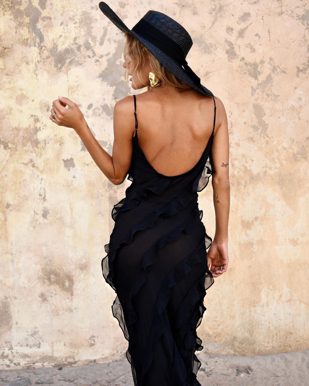 Zara - Robe Maxi avec Volants