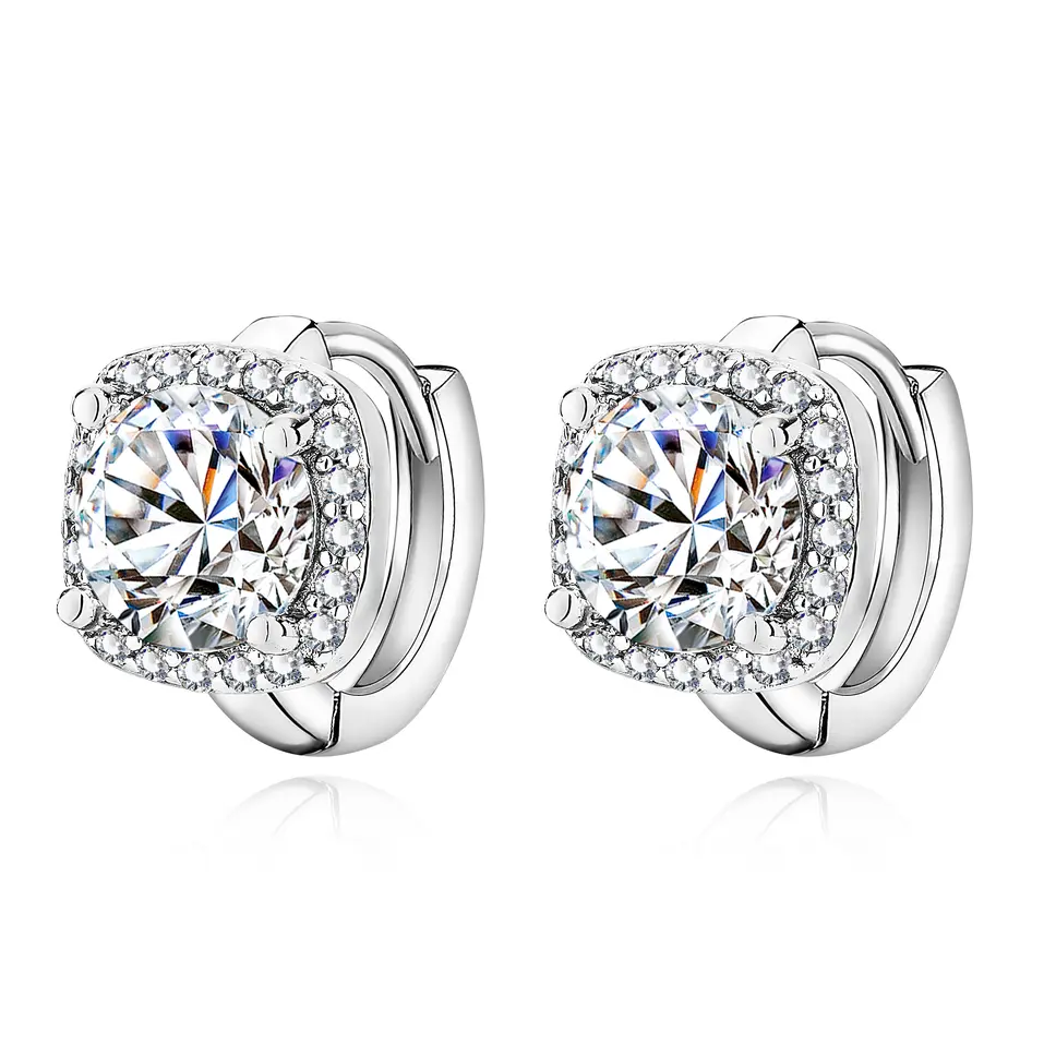 Boucles d'oreilles carrées Nadine | Or