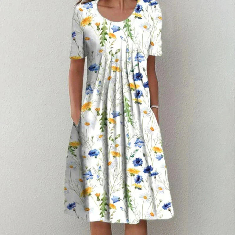 Emma - Robe Élégante en Coton
