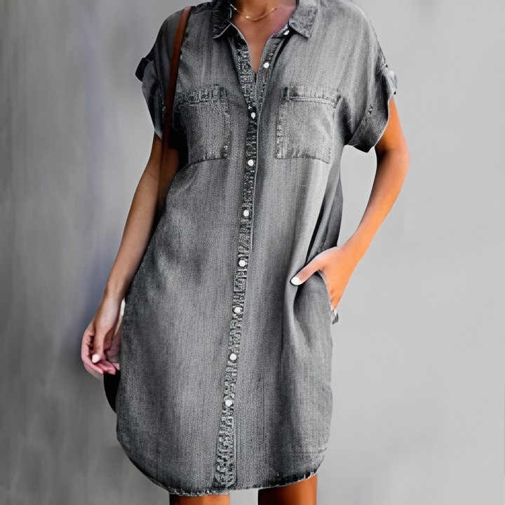 Camillyn - Robe en denim à la mode pour femmes