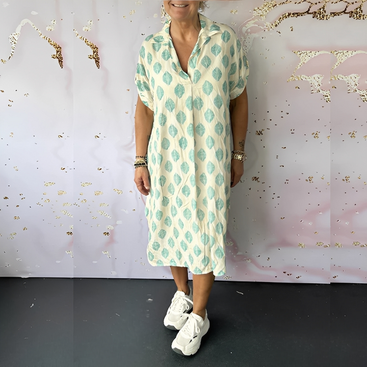 Xandra - Robe élégante ample en sapin pour femmes