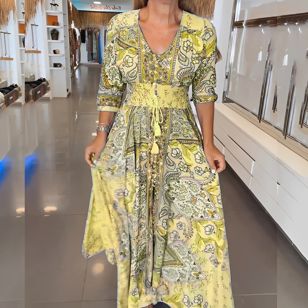 Sébire - Robe élégante avec décolleté en V pour femmes