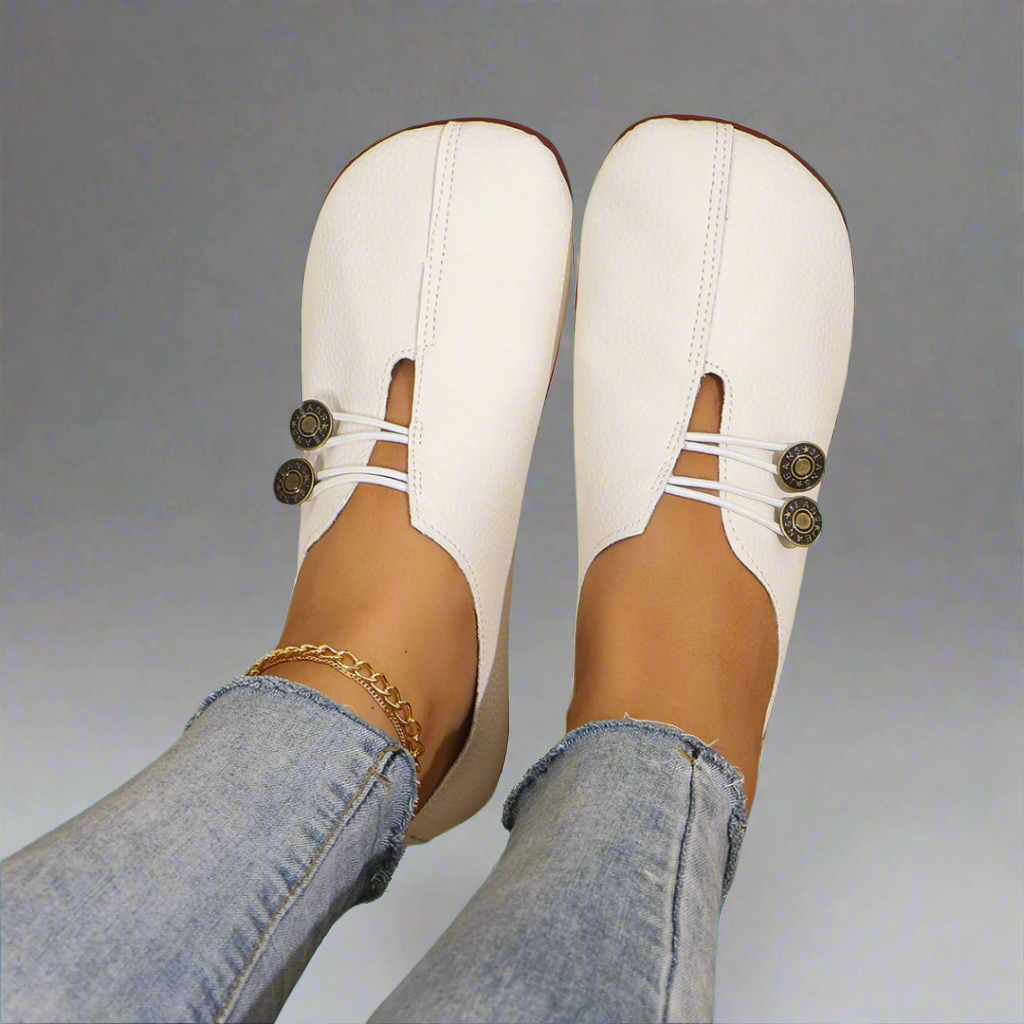 Kreszentia | Mocassins en cuir de chèvre suédé de haute qualité