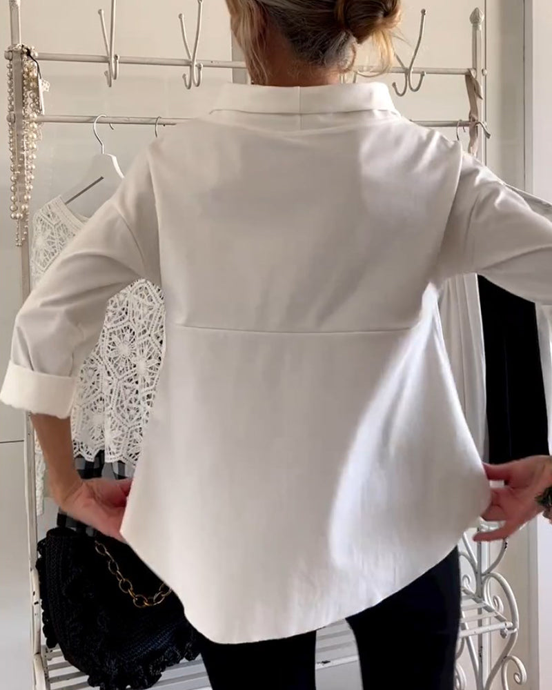 WIEBKE I BLOUSE CONFORTABLE À MANCHES 3/4