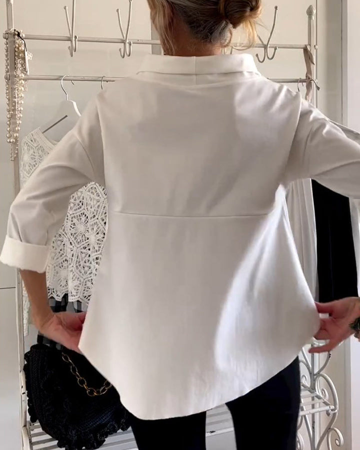 WIEBKE I BLOUSE CONFORTABLE À MANCHES 3/4