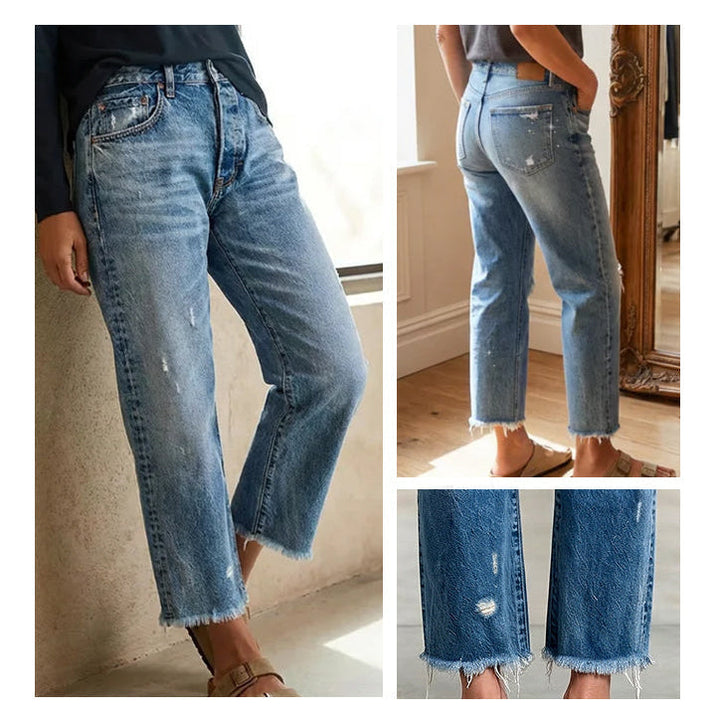 Danice™ | Jeans droits coupés