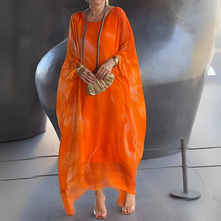 Emory - Robe Moderne en Chiffon de Soie pour Femme