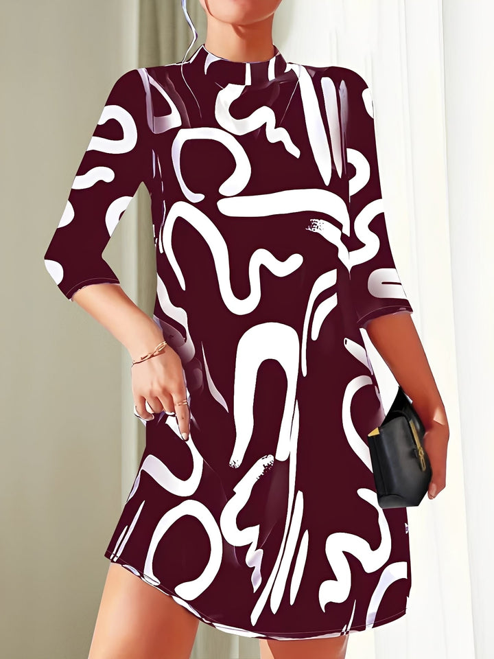 Casey - Robe mini élégante avec manches 3/4 pour femmes