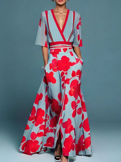 Jamie - Robe Élégante avec Motif de Fleurs
