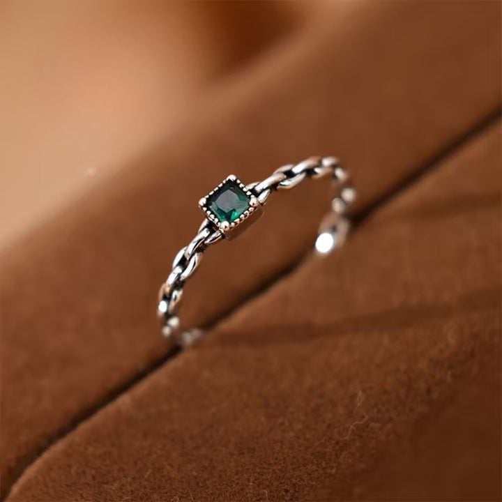 Bague Chaîne Émeraude