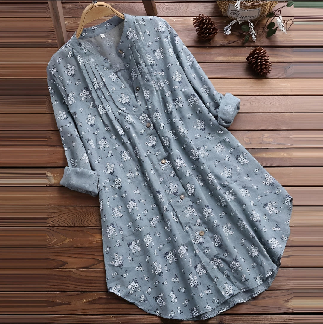 Amie - Robe ample et fluide avec fleurs pour femmes