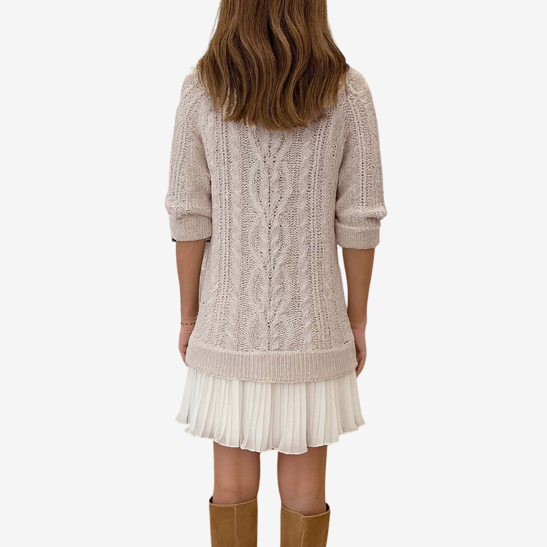 Robe en Pull Tressé