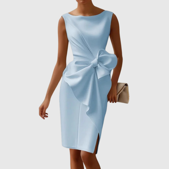 Ainsley | Robe Midi Sans Manches Élégante