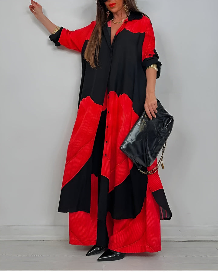 AMARA – ENSEMBLE DE DEUX PIÈCES EN TISSU ÉLÉGANT