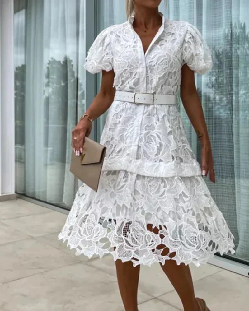 Adelina - Robe en Dentelle Rétro