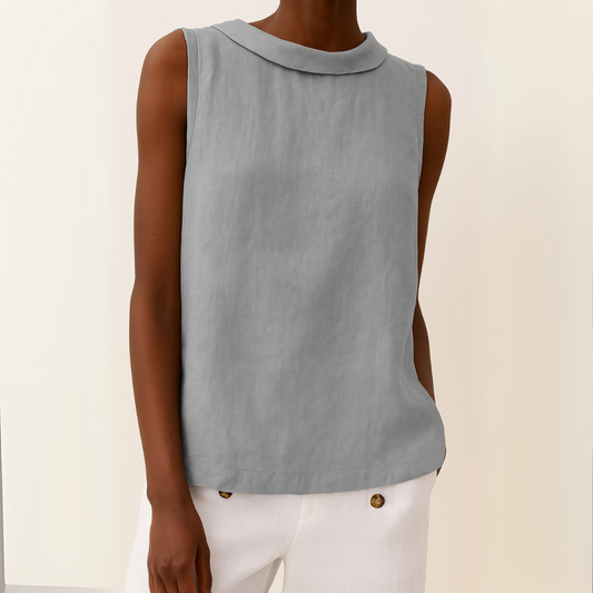 BLOUSE EN LIN SANS MANCHES DAJA