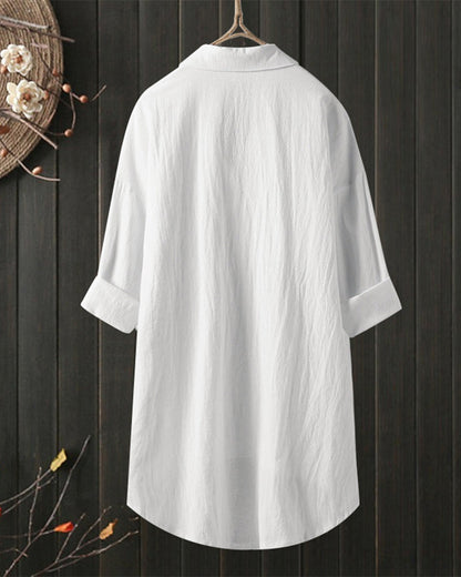 Olivia™ | Blouse ample et confortable en couleur unie