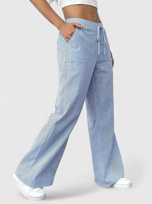 Dominique - Pantalon Large Élégant