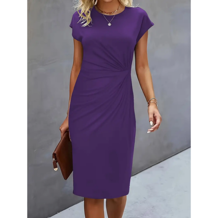 Anouk - Robe midi formelle à manches courtes pour femmes