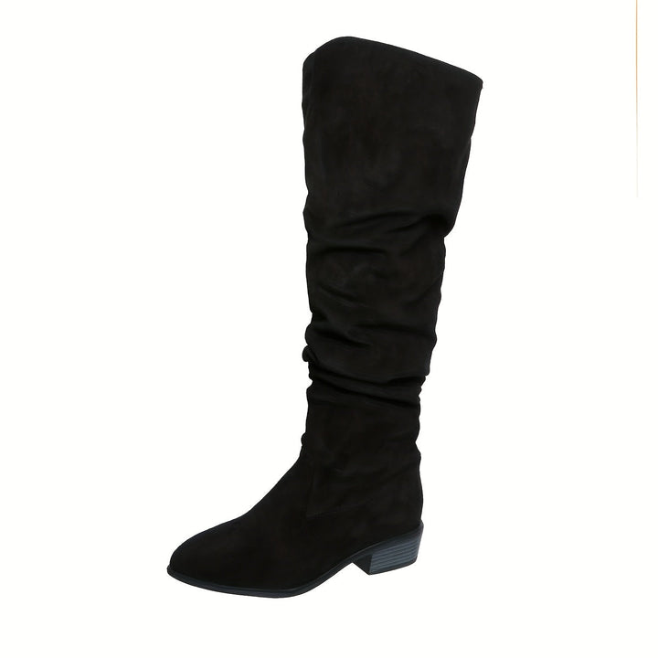 Versione allungata Stivali da donna impilati alla moda Versatili sopra il ginocchio